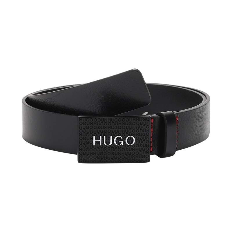 HUGO BOSS 雨果博斯 男士 牛皮板扣式皮带腰带50440913