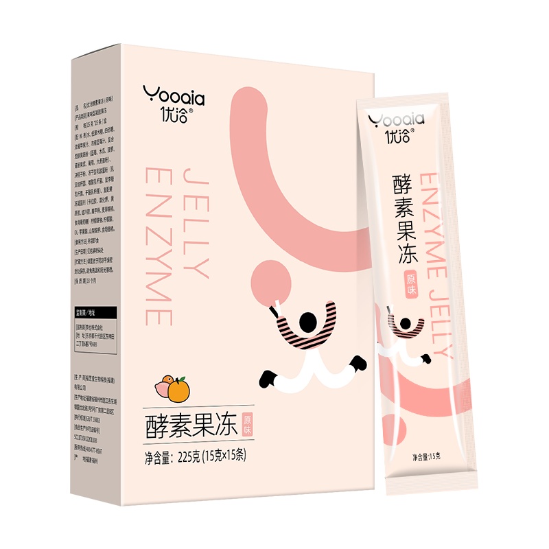 优洽酵素果冻正品益生元菌酵素粉青汁清肠排孝素果蔬宿便蓝莓果冻