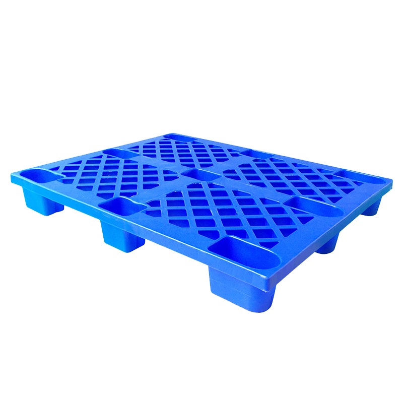 规格【A2叉脚#1200*1000*145 动载0.6T 静载2T】网格九脚塑料托盘货物栈板叉车托板仓库地台板蓝色塑胶卡
