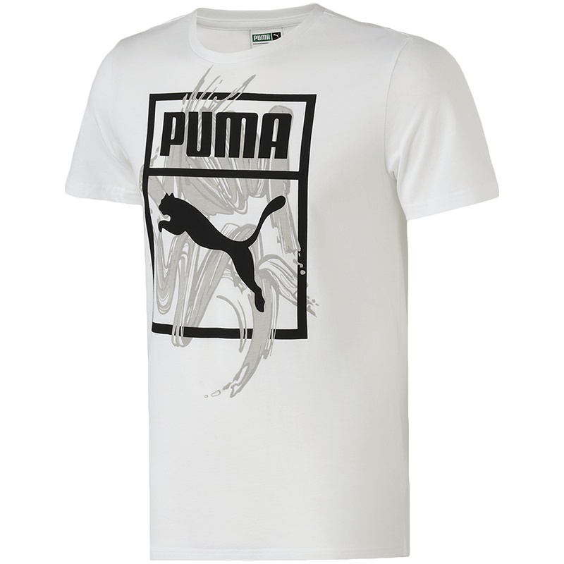 【自营】PUMA彪马男装运动服圆领LOGO短袖跑步健身T恤579411