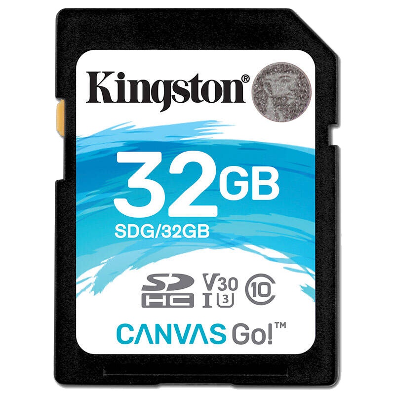 金士顿(Kingston)32GB SD卡读90M/s写45M/s V30 U3 CLASS 10高速相机存储卡