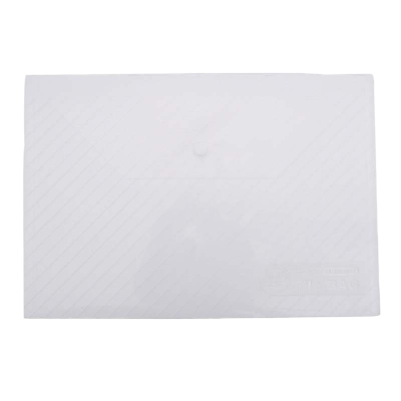 晨光斜纹纽扣袋ADM94584 白色 单个装(起订量不足24个不发货)