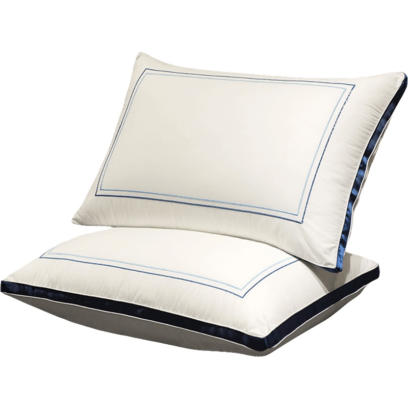 南极人(NanJiren)家纺 枕芯时尚羽丝绒酒店枕头 枕芯舒适成人护颈枕高低颈椎羽丝绒枕纤维多功能枕芯