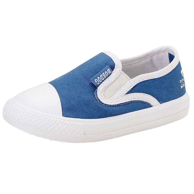 巴布豆童鞋2020春款新款儿童帆布鞋男童板鞋透气女童布鞋宝宝鞋子