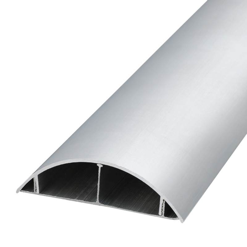 铝合金地面弧形防踩地线槽半圆走线槽金属明线槽 铝合金6号 1米装