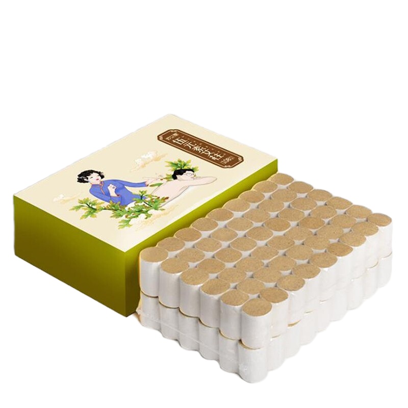 [24小时发货]卜吻中医保健 升级伍元素108粒艾柱艾条家用随身灸纯艾陈年艾灸柱条短艾草柱段 一盒/108柱