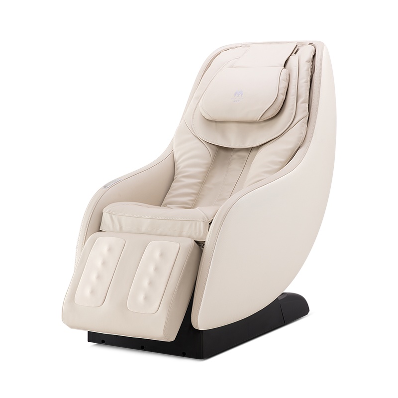 摩摩哒5850S按摩椅全身家用休闲智能操控全自动老人多功能零重力小型迷你电动按摩沙发珍珠白