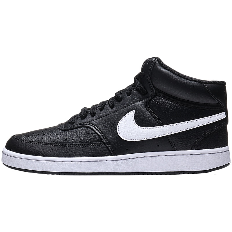 NIKE男鞋板鞋COURT高帮皮质经典系带休闲运动鞋CD5466