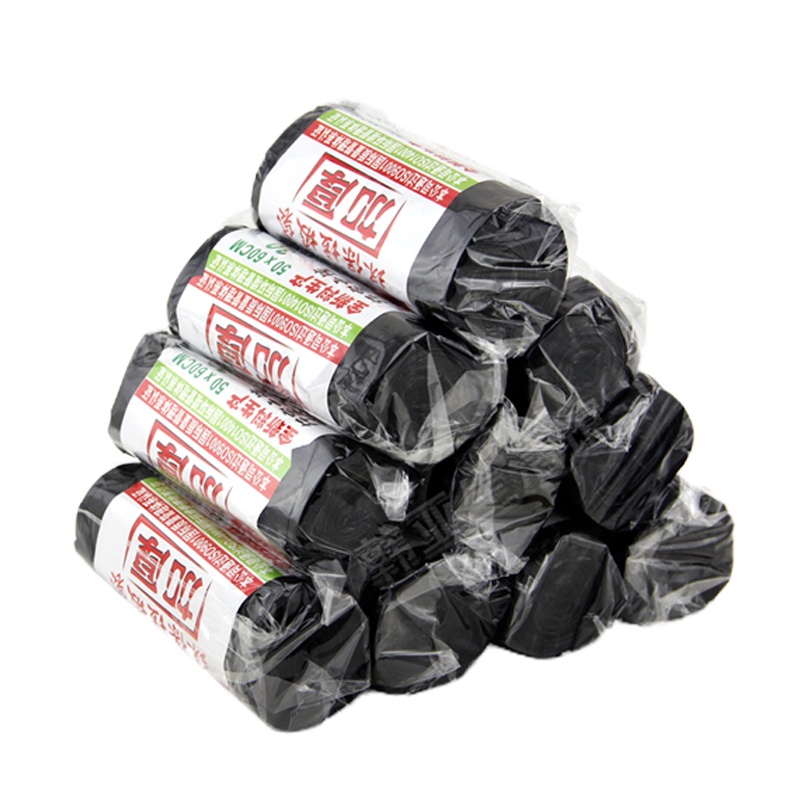 利得加厚环保垃圾袋(黑色/双面1.2丝/30只装) 0112/50*60cm