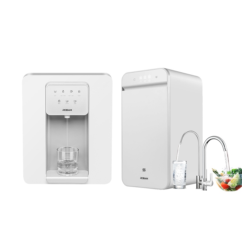 老板(Robam)小白盒净热套装JV332A+GX03 净水器直饮1.5L/min无桶双出水净水机管线机