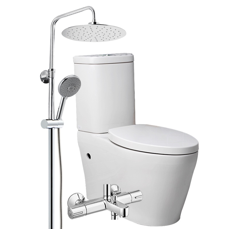 科勒KOHLER马桶 座便器坐便器五级旋风连体座厕缓降洁具K-5171T恒温淋浴花洒21088套装