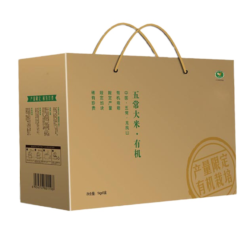 粮佰年五常大米有机大米礼盒装5kg ZSM-01