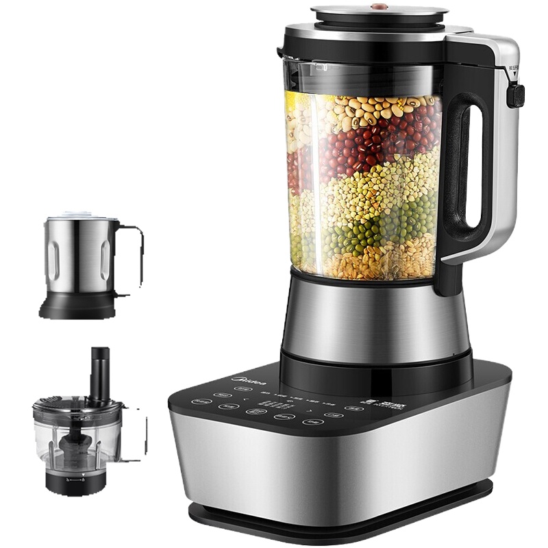 美的变频破壁机MJ-BL1883A家用豆浆机榨汁机搅拌机料理机破壁机果汁机变频更细腻,德国精钢8叶刀,大沸焖香阀