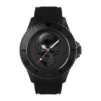 Ice-Watch艾施表ICE change系列骷髅表盘时尚潮流腕表硅胶防水腕表全黑L-016050