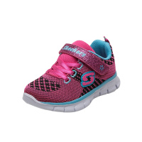 skechers斯凯奇女小童织物轻量贴足柔软包裹运动鞋学步鞋80860NC