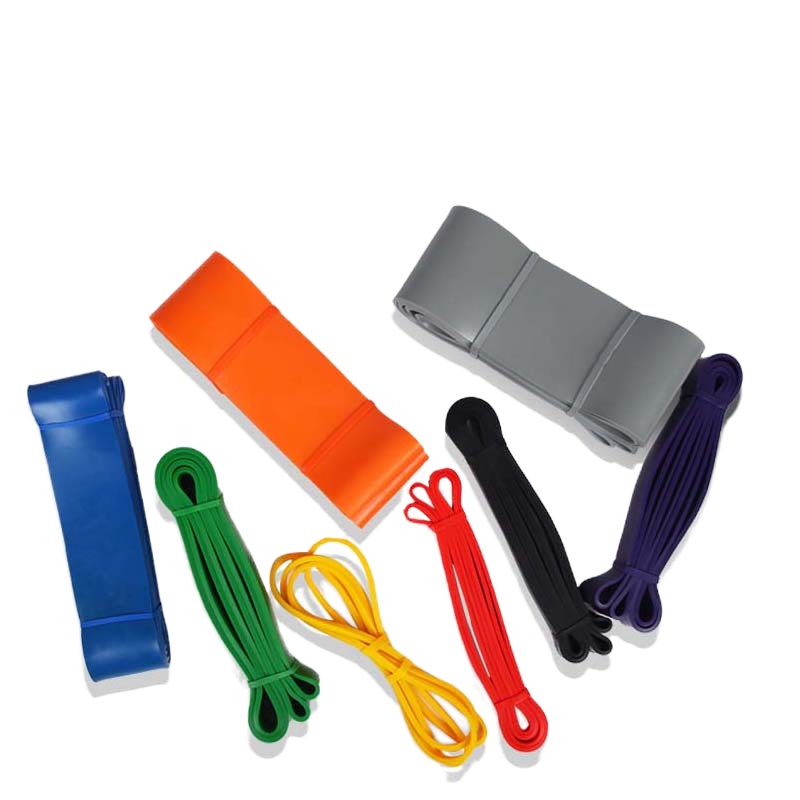 健身阻力带 3.2*208cm 35-85磅 颜色随机