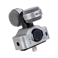 ZOOM iQ7 IPAD/IPHONE/IPOD 专用立体声录音话筒麦克风 无需驱动 乐器配件