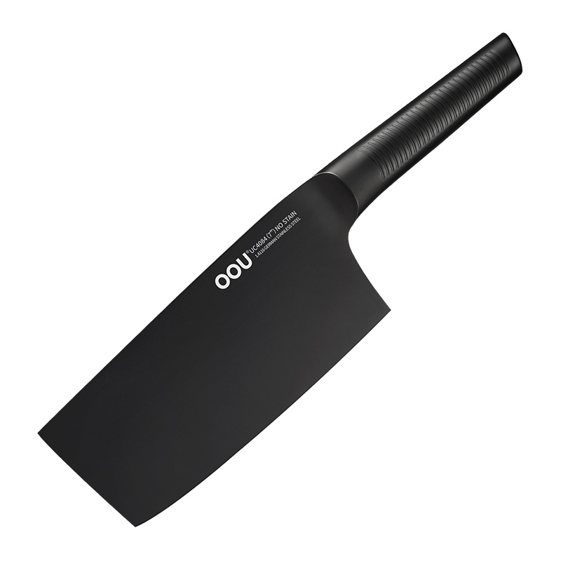 OOU!黑鲨菜刀厨房家用切片刀多用刀具不锈钢德国进口不锈钢1.4116