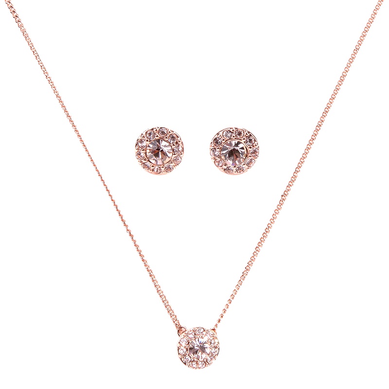 Givenchy/纪梵希 施华洛世奇人造水晶耳钉项链套装