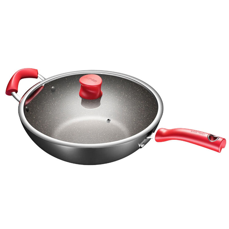 [苏泊尔]炒锅雅悦精选星星石不粘炒锅32cm 适用各类灶具VC32WAP01