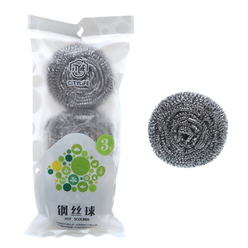 禧天龙钢丝球不锈钢清洁球家用厨房大号洗碗刷锅铁刷子不锈钢S-8667