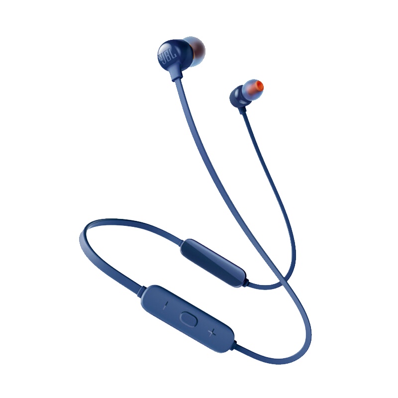 JBL T115BT 入耳式蓝牙无线耳机 运动手机游戏耳机 苹果安卓手机耳机 金属钛振膜 跑步磁吸式带麦 蓝色