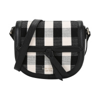 凯特·丝蓓 Kate Spade 女士织物/牛皮革knott单肩斜挎包中号PXR00508