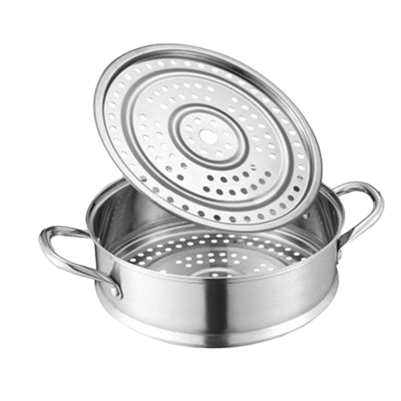 Debo德铂 蒸锅不锈钢 三层蒸笼 蒸屉多层燃气电磁炉 通用28CM DEP-289