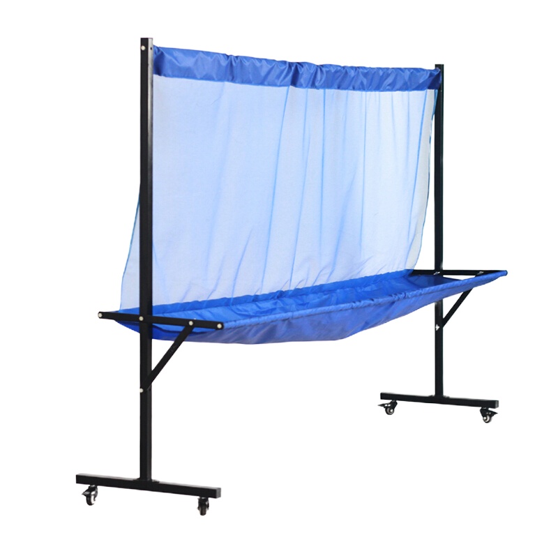 乒乓球集球网收球网多球训练落地式可移动蓝色