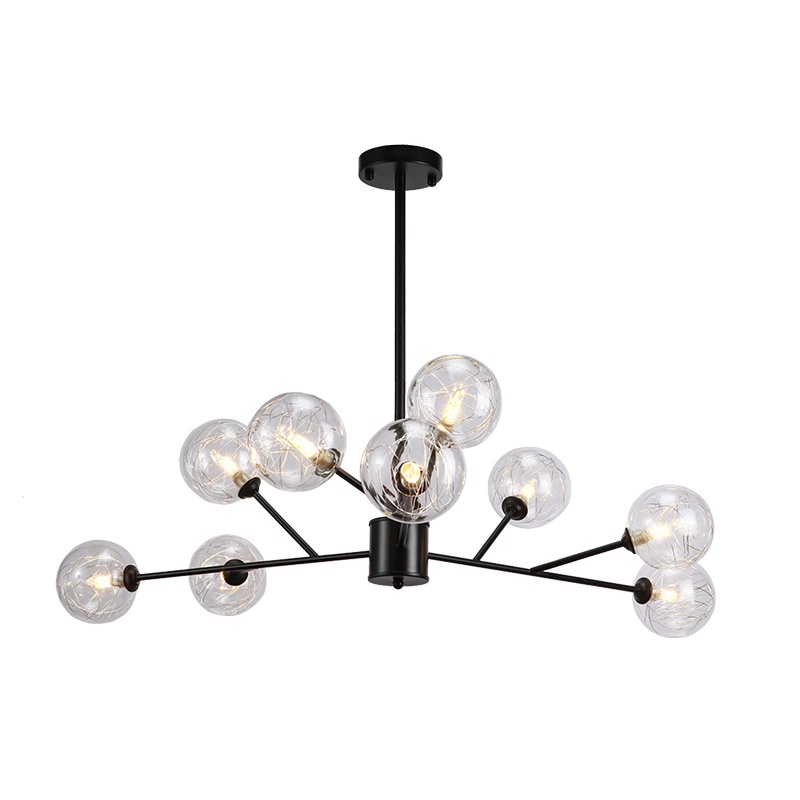 辛羽北欧吊灯客厅灯简约现代大气卧室灯具轻奢风格餐厅创意魔豆分子灯