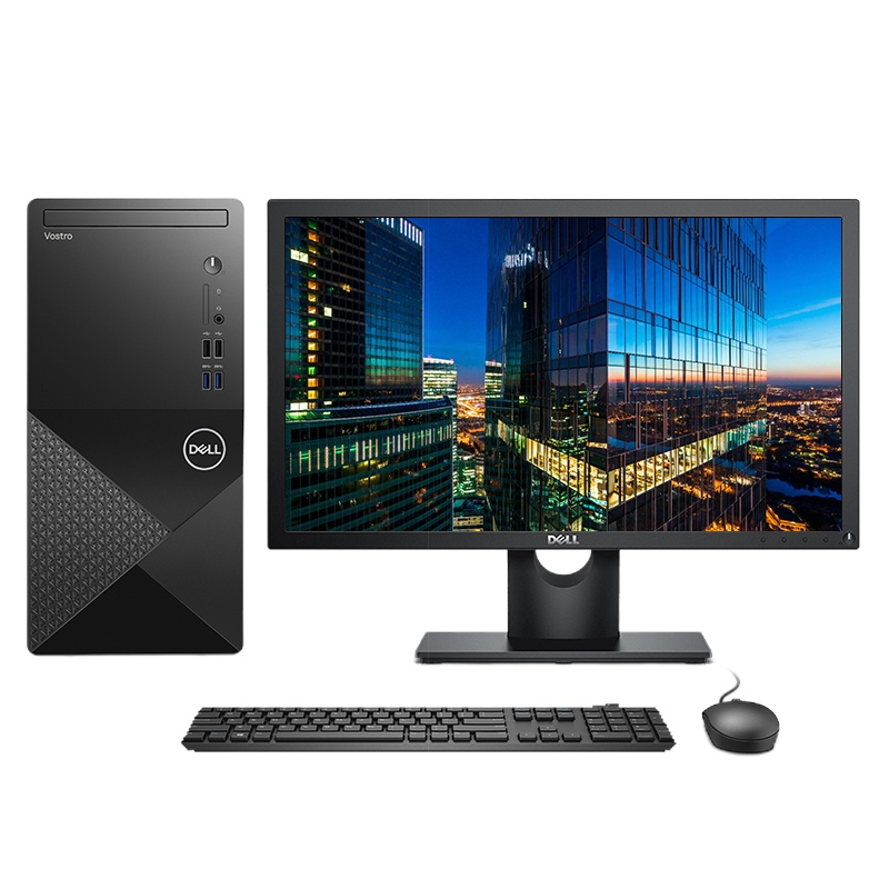 戴尔成就3888台式电脑整机+ 23.8英寸显示器 定制 i5-10400 16G 1T+256G 2G独显