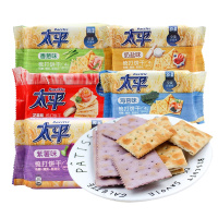 晋唐太平 苏打早餐咸味饼干 全口味系列 囤货休闲零食大礼包 100gX6连包