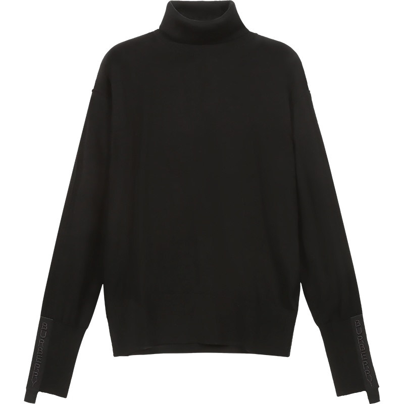 BURBERRY 博柏利 女款 绵羊毛/桑蚕丝高领长袖针织衫羊毛衫 80211731