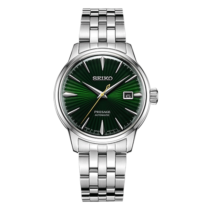 SEIKO精工手表男女情侣表鸡尾酒对表机械表休闲时尚防水SRPE15J1