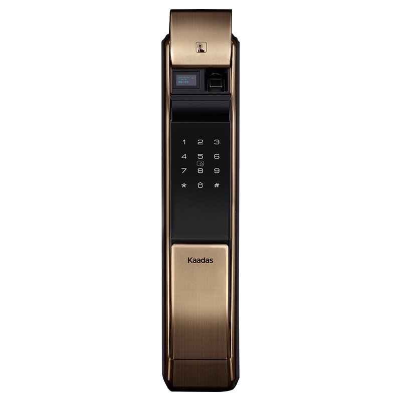 kaadas凯迪仕K7-V 指纹锁猫眼联网套装 智能锁 家用防盗门锁 电子门锁密码锁 新品 红古铜色