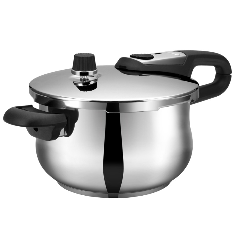铂帝斯(BODEUX) 法式球釜高压锅304不锈钢高压快锅7L 附赠蒸架+玻璃盖