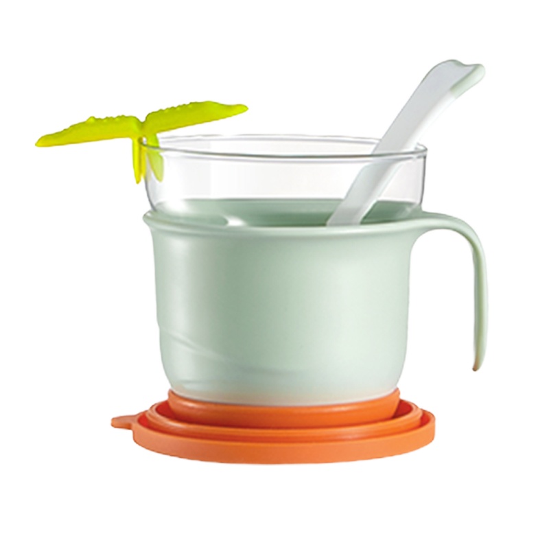 babycare宝宝餐具煮粥杯蒸碗 婴儿辅食碗可蒸煮玻璃蒸煮碗