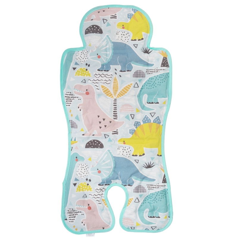 英国risio第三代升级款冰珠冰垫婴儿推车凉席坐垫靠垫车垫凉垫儿童餐椅通用冰垫.小恐龙