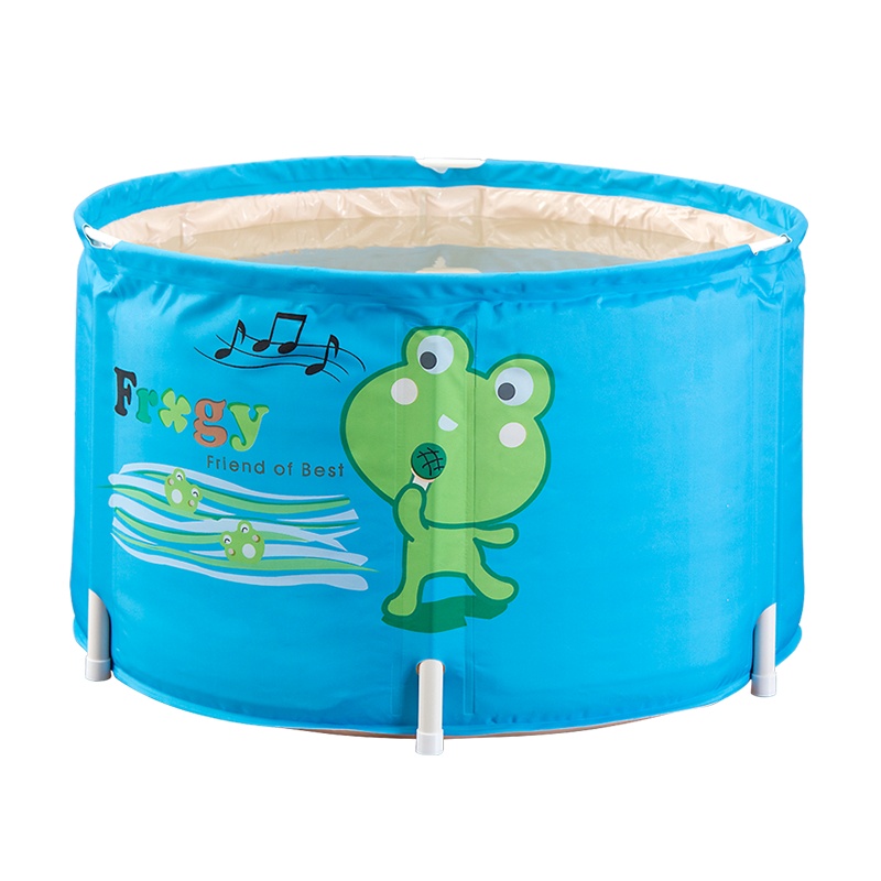 欧润哲 洗澡桶 儿童可折叠泡浴桶沐浴桶小浴缸泡澡桶小孩浴盆水桶