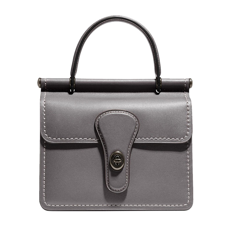 蔻驰(COACH) Originals系列 WILLIS 18号顶部手柄女士单肩手提包 灰色 79154