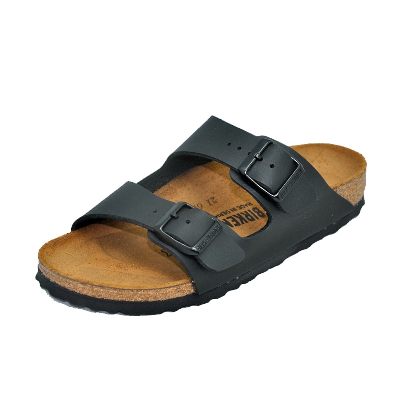 德国勃肯Birkenstock 两扣人造皮革材质男女通用中性软木凉拖鞋Arizona