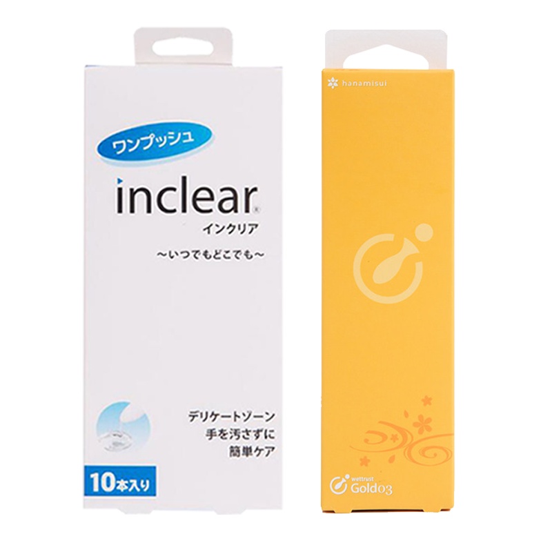 Hanamisui日本inclear女性抑菌乳酸菌凝胶10支+彩虹凝胶玻尿酸Gold黄色3支