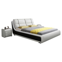 徘徊生活 床现代简约1.8米双人床轻奢1.5m真皮床高箱储物卧室婚床