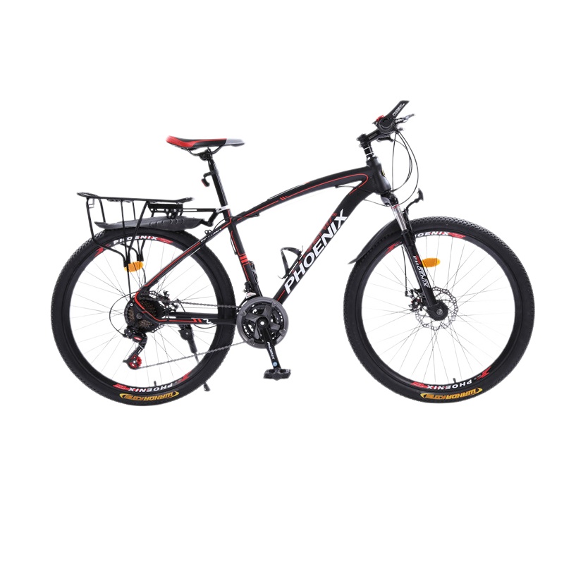 26寸凤凰山地自行车27/30/33/36速铝合金越野单车油碟学生赛车男女城市车成人变速车