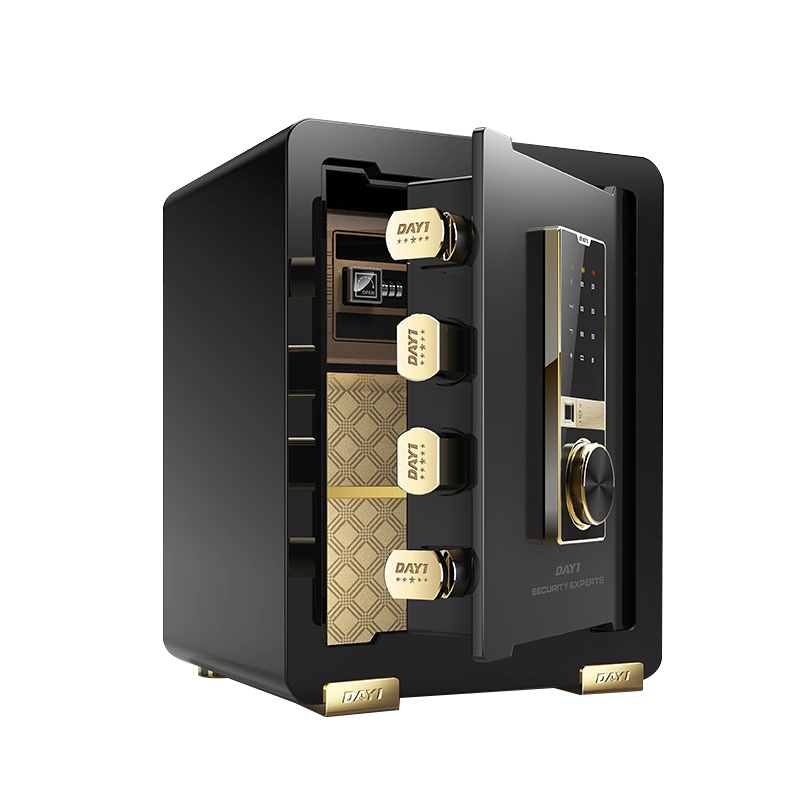 [大一]大一保险柜家用小型 45CM密码型暗格防盗办公室文件柜 远程智控保险箱床头隐形入墙 炫彩黑