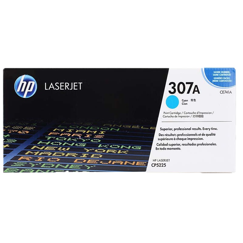 惠普 CE741A 打印机墨粉硒鼓 7,300页 青色 1支（适用 t CP5225/5225n/5225dn ）(支)