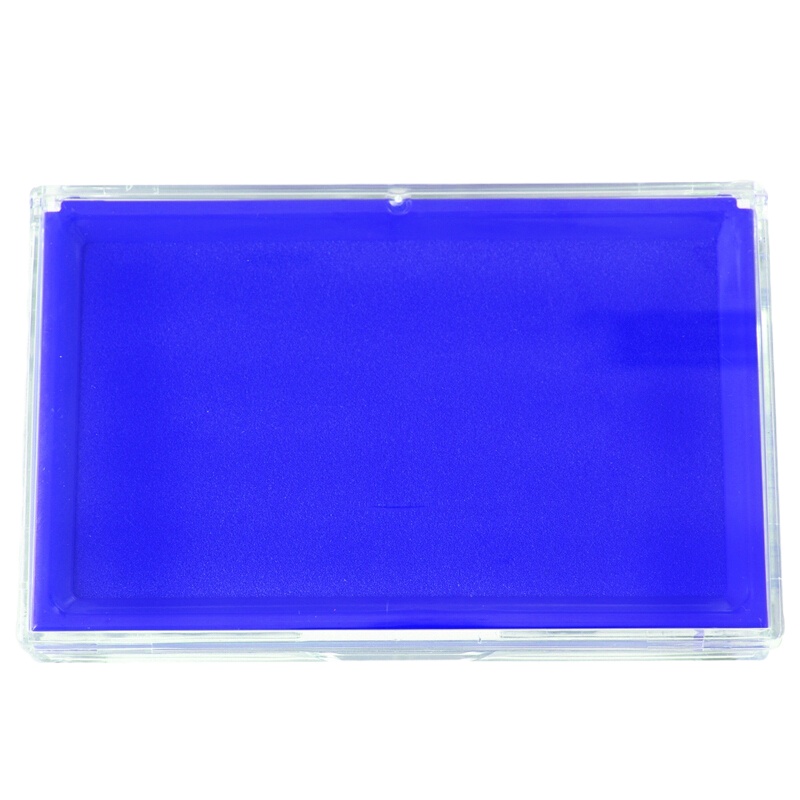 得力 9864 快干方型印台 长135*宽85mm 蓝色