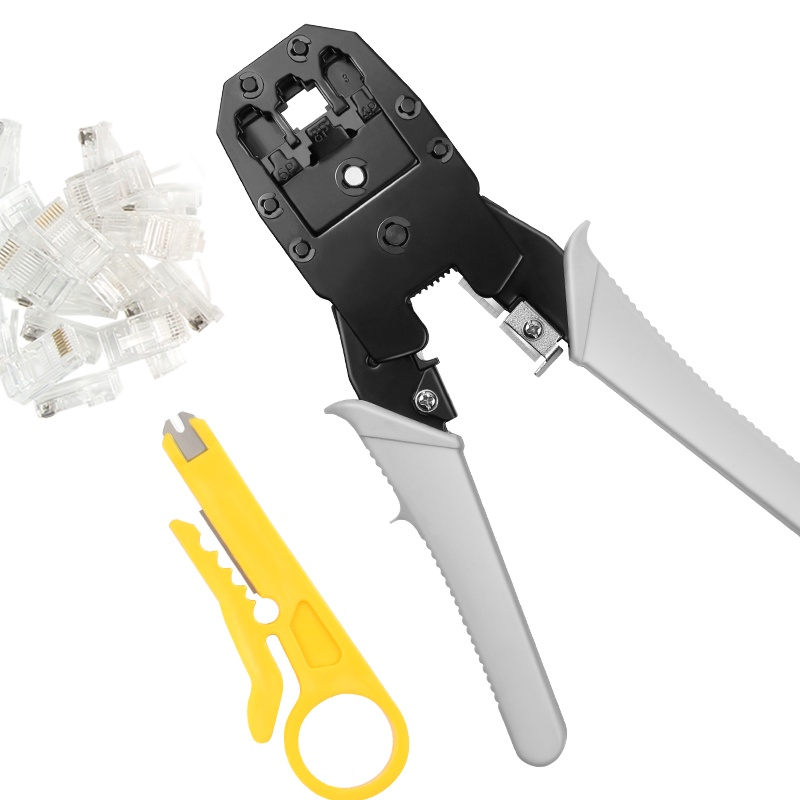 吉米家居 JM-G1602 4P/6P/8P三用网络压接钳网线钳剥线钳多功能网络端子钳子水晶头 夹持类工具 夹持类工具
