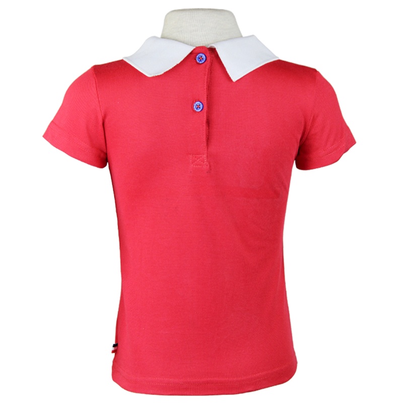 短袖Polo衬衫女T恤纯棉运动翻领上衣中大小百搭休闲学生儿童服装2020日本AITYAKU春夏秋季新潮时尚款清仓