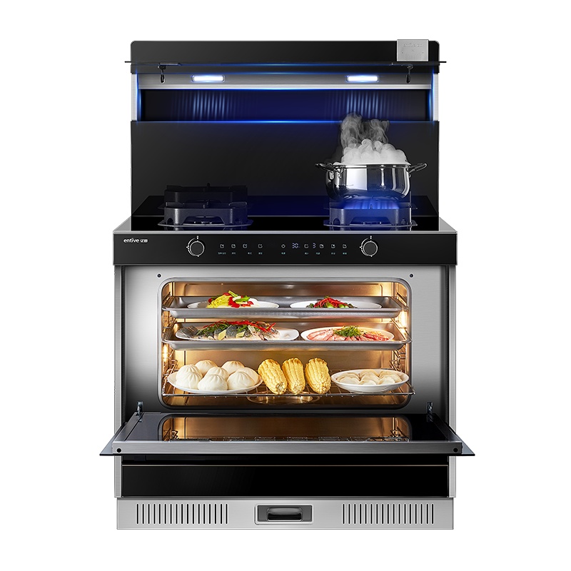 亿田语音智控蒸奇妙D5Z娱乐厨房语音智能蒸箱集成灶 液化气